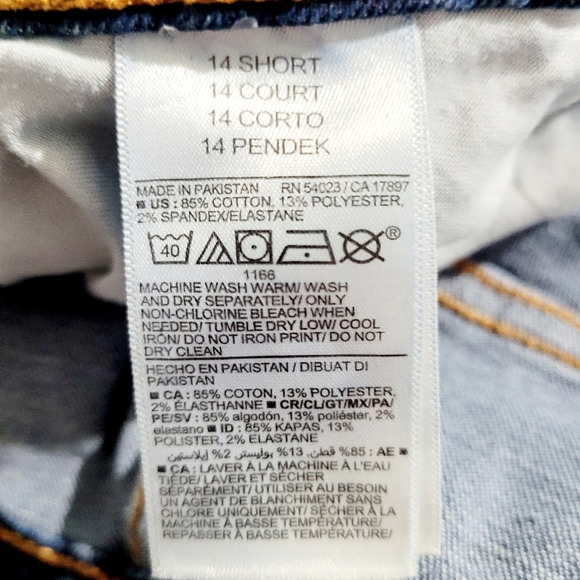 Old Navy Women’s Mid-Rise Rockstar Super Skinny Jeans Blue Distressed Size 14 - Picture 10 of 10